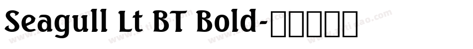Seagull Lt BT Bold字体转换
